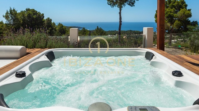 Newly Renovated Luxury Villa with Breathtaking Panoramic Sea Views, Total Privacy, Pool and Jacuzzi for Sale in Es Cubells, Ibiza