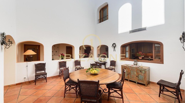 Outstanding luxury villa in gated urbanization with views to the sea, Formentera and Ibiza town for sale