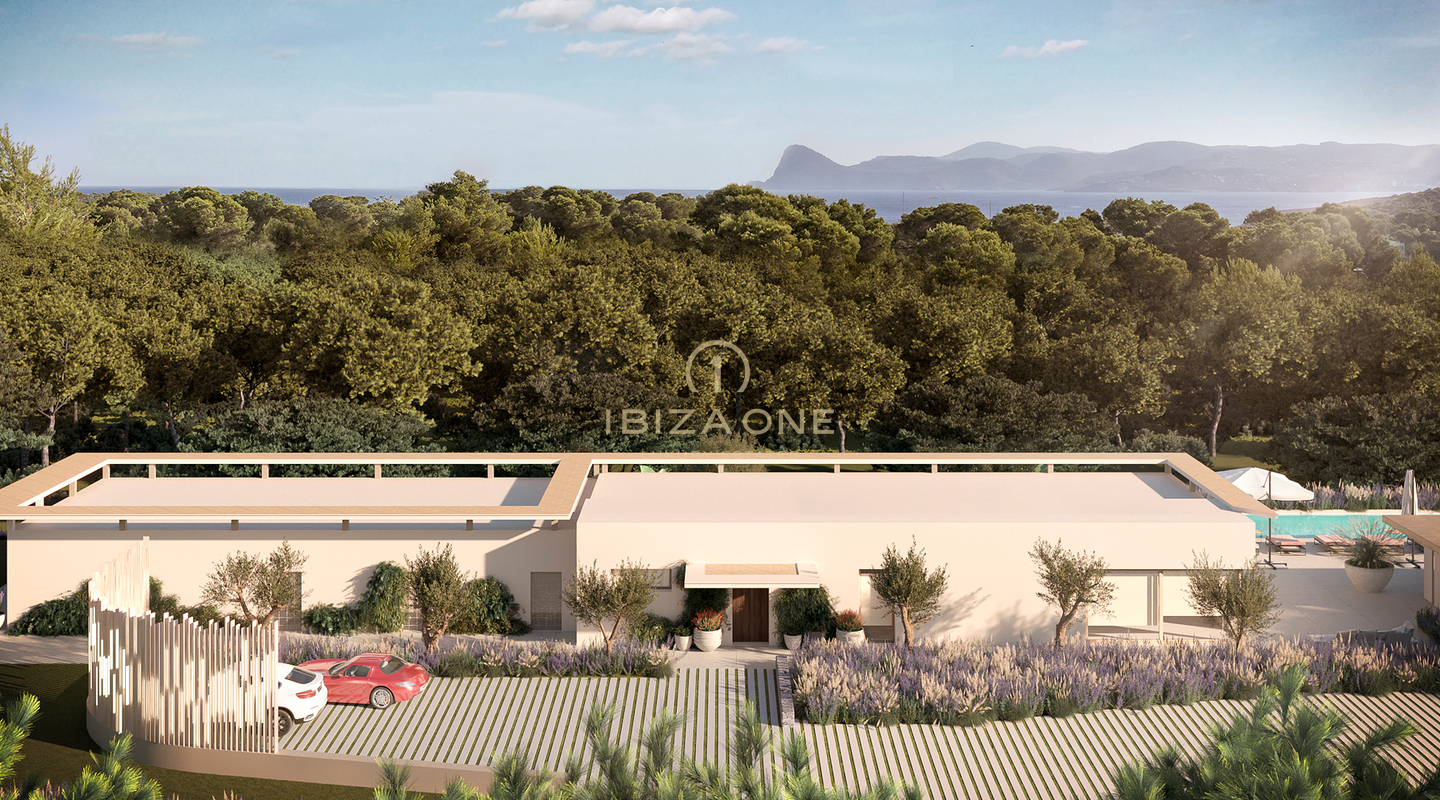 Superbe villa de luxe neuve située entre Cala Conta et Cala Bassa à vendre