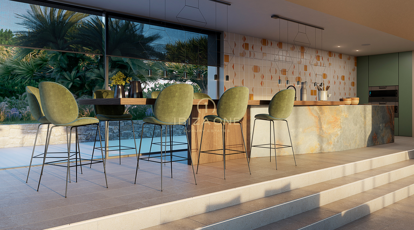 Stunning brand new luxury villa located between Cala Conta and Cala Bassa for sale