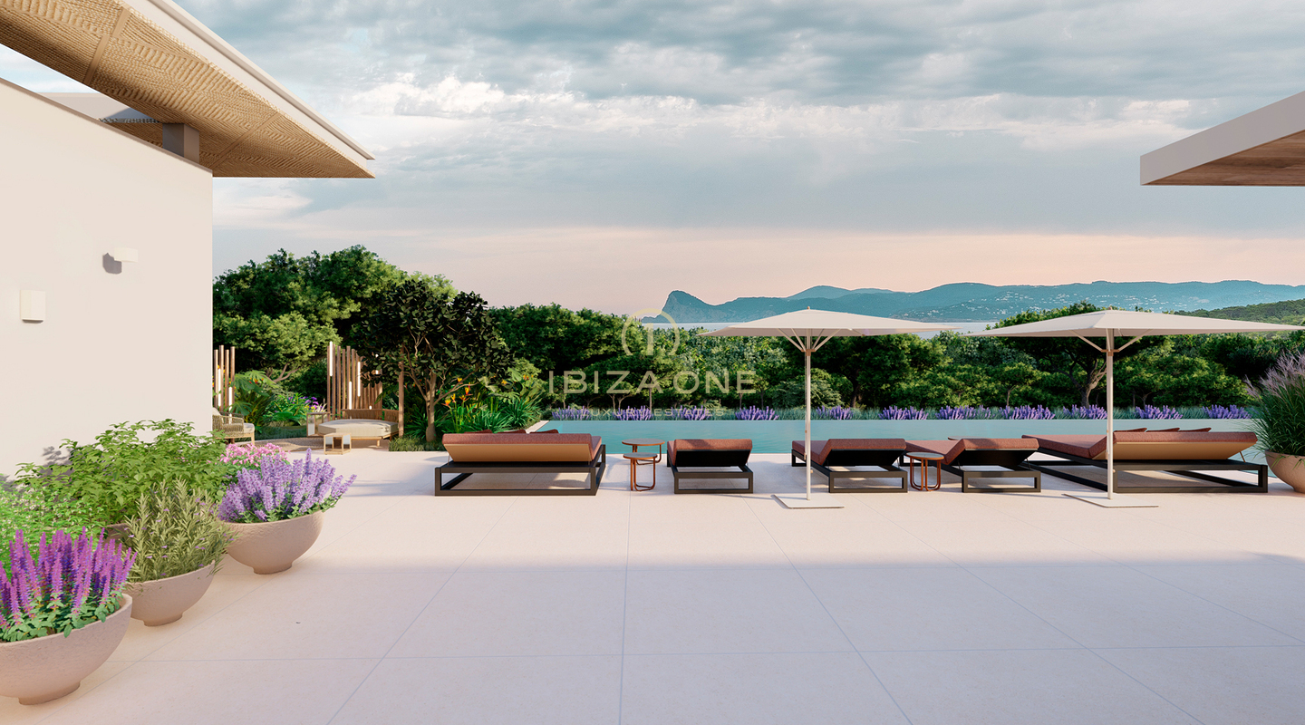 Stunning brand new luxury villa located between Cala Conta and Cala Bassa for sale