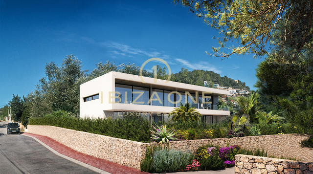 Progetto di costruzione di lusso moderno a Can Pep Simo con vista sul mare in vendita