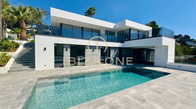 Modern minimalist villa  in Can Furnet with sea and Dalt Vila views for sale