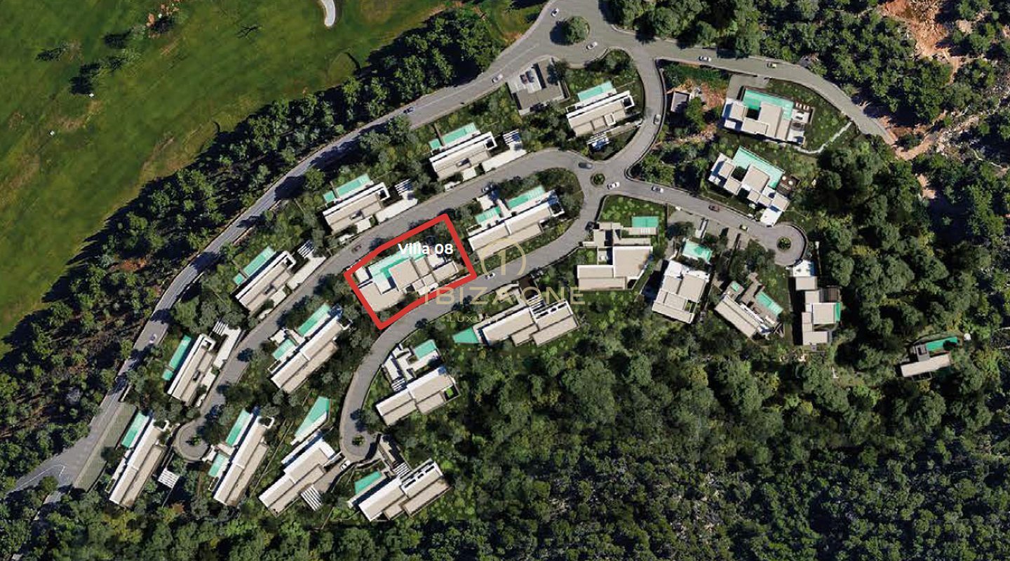 Villa moderna en urbanización recién planificada en venta