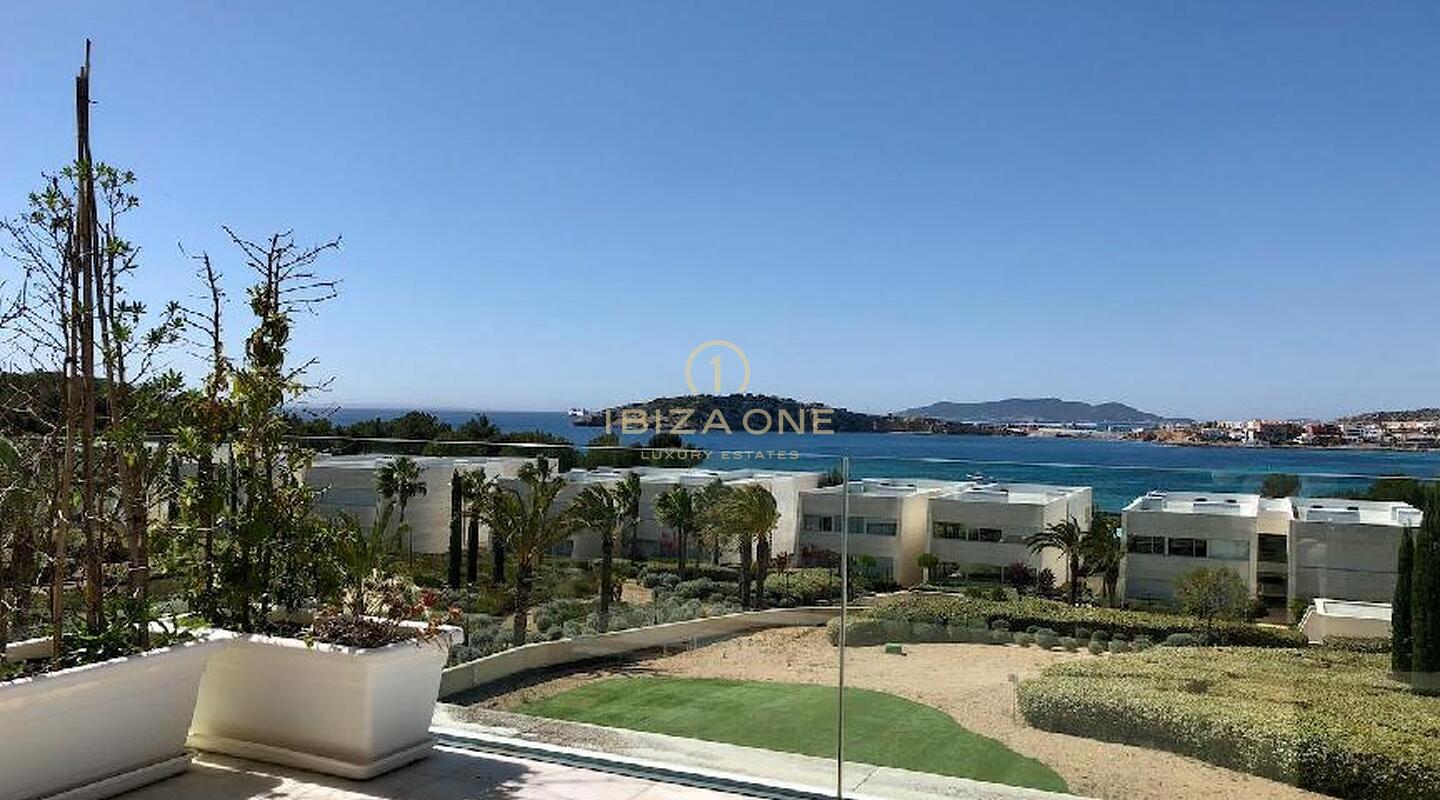 Luxury apartment in Es Pouet with views of the sea and Ibiza town for sale, Ibiza