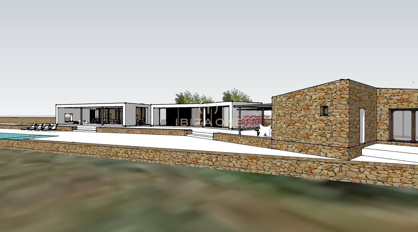 Finca mit Lizenz für ein freistehendes Einfamilienhaus mit Pool zum Verkauf