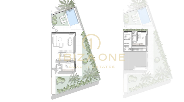 Appartamento residenziale di lusso di nuova costruzione con giardino a pochi minuti dalla spiaggia di Talamanca in vendita, Ibiza