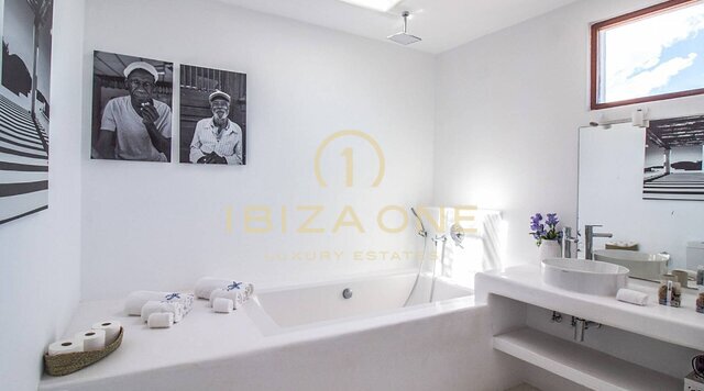 Beautiful luxury holiday villa with stunning views of the sea and the countryside of Ibiza for rent, Ibiza