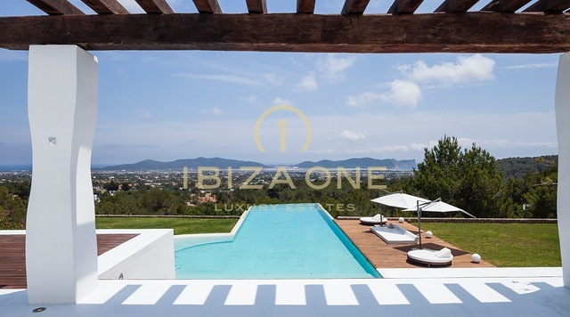 Beautiful luxury holiday villa with stunning views of the sea and the countryside of Ibiza for rent, Ibiza