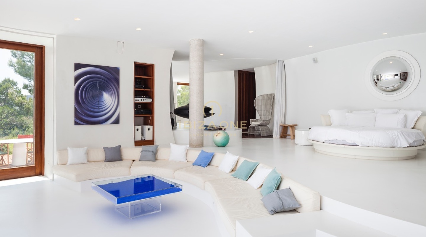 Beautiful luxury holiday villa with stunning views of the sea and the countryside of Ibiza for rent, Ibiza