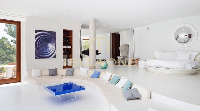 Beautiful luxury holiday villa with stunning views of the sea and the countryside of Ibiza for rent, Ibiza
