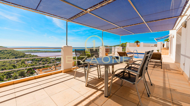 Charming villa with views of the sea, Salinas and spectacular sunsets towards Es Vedra for sale, Ibiza