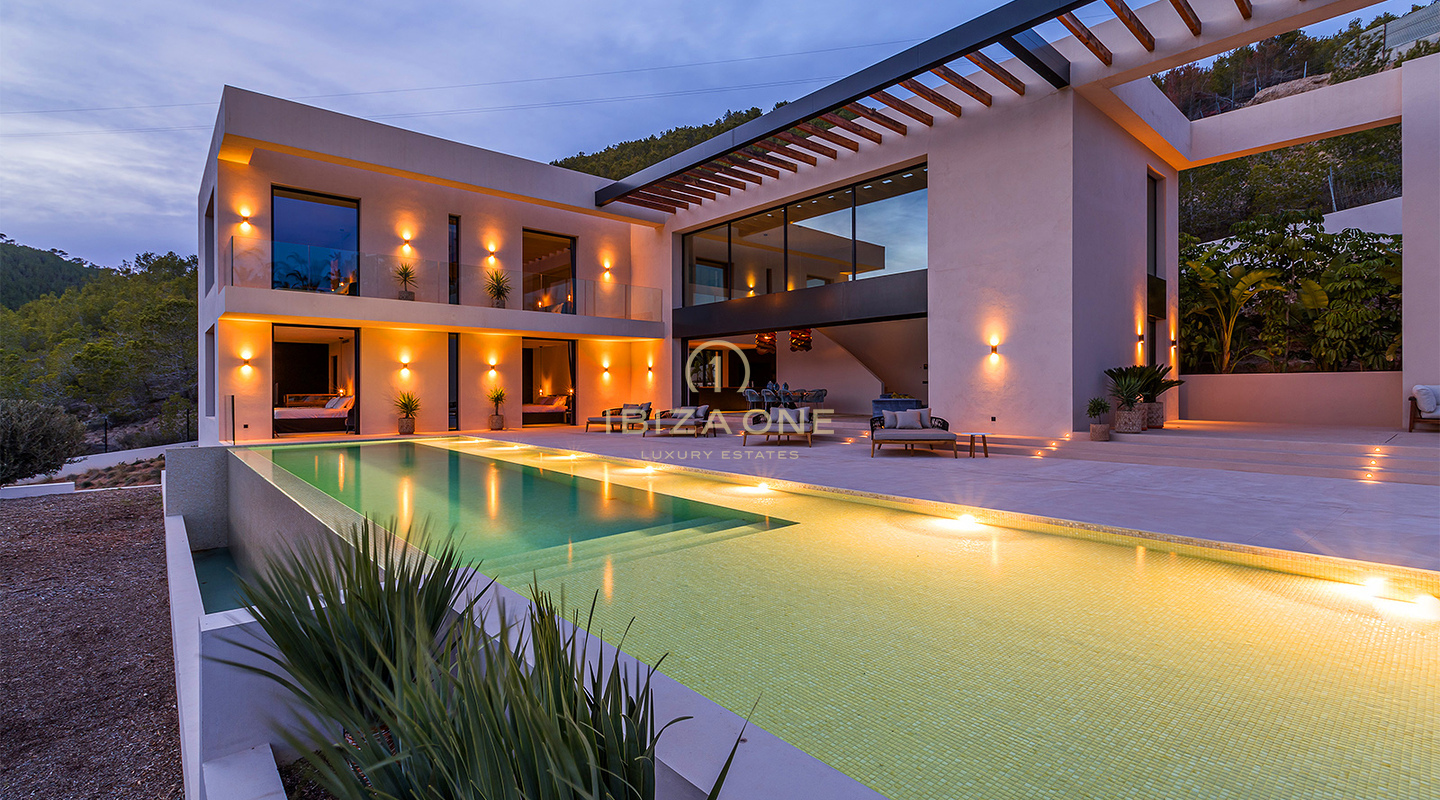 Elite Ibiza Property: Turnkey Luxury Villa with Sea Views, Full Smart Living in Cas Mut for Sale, Ibiza