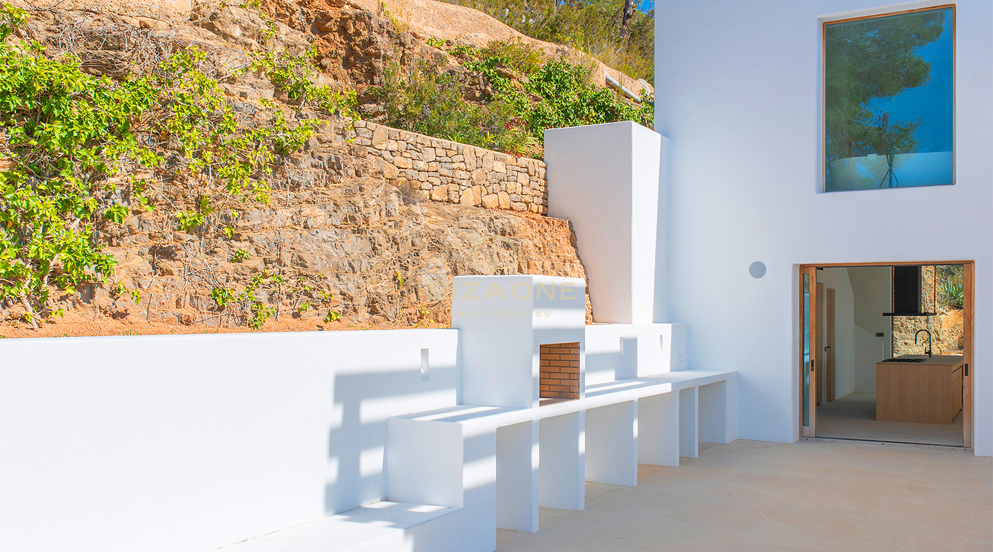 Originales Luxusanwesen Blakstad Design zu verkaufen mit fantastischem Meer- und Landschaftsblick, Ibiza