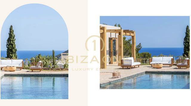 Belle propriété de style hacienda avec 2 piscines et une maison d'amis, vue mer et terre à vendre