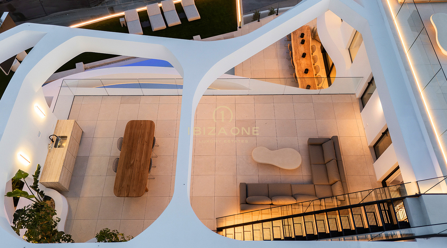 Extraordinary luxury property with sea views in an exclusive urbanization for sale, Ibiza