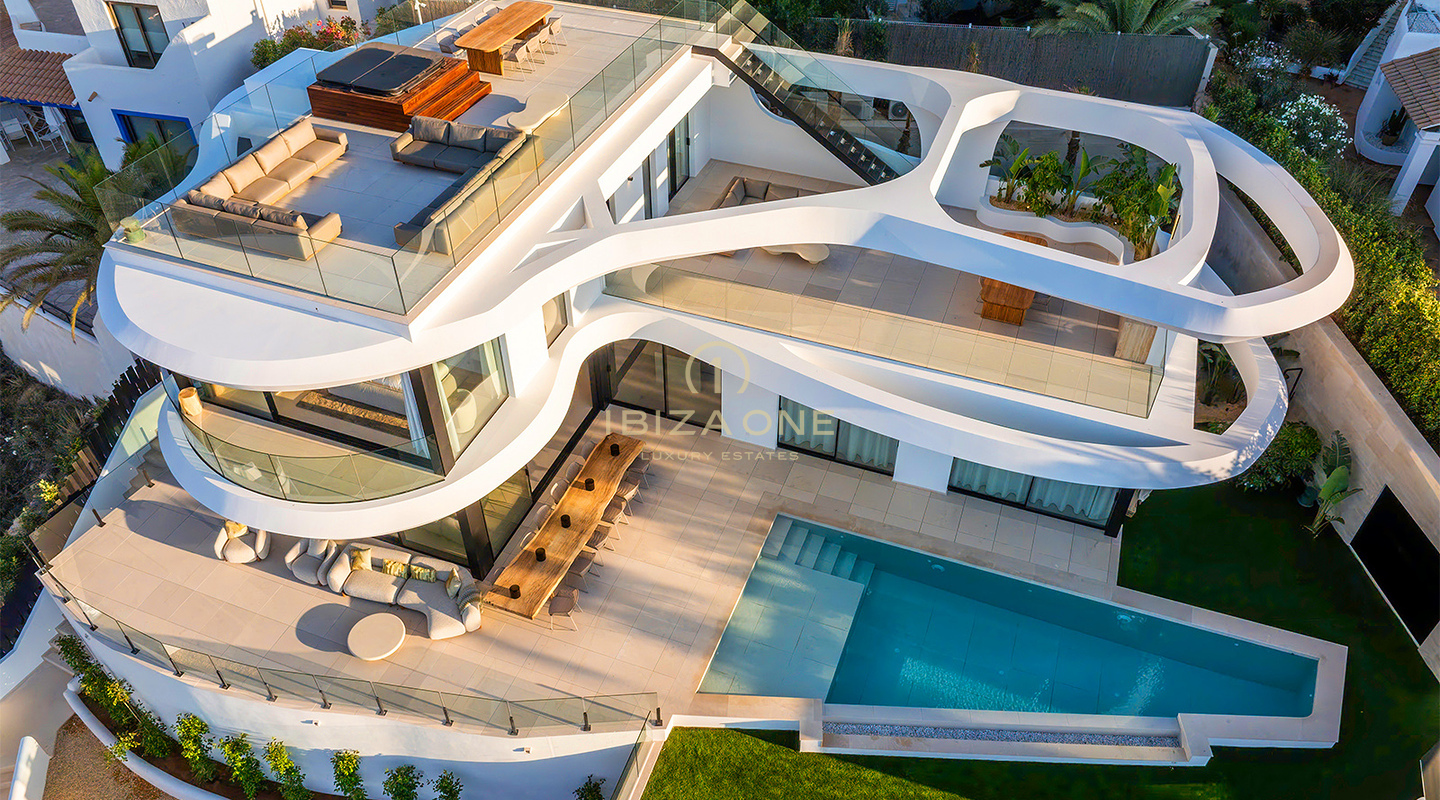 Außergewöhnliche Luxusimmobilie mit Meerblick in einer exklusiven Urbanisation zu verkaufen, Ibiza