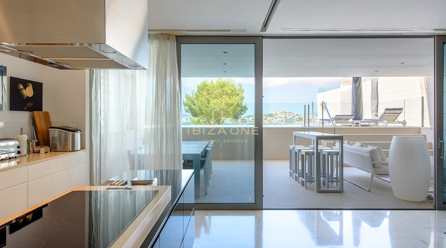 Luxurious Es Pouet apartment with sea views and Dalt Vila views for sale, Ibiza