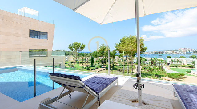 Luxuriöses Es Pouet-Apartment mit Meerblick und Blick auf Dalt Vila zu verkaufen, Ibiza