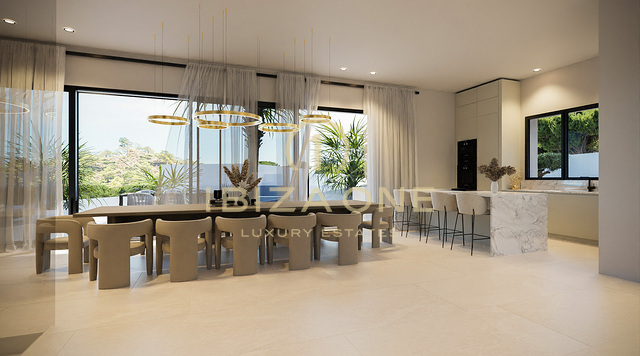 Villa met zes slaapkamers in Vista Alegre met uitzicht op zee en Formentera