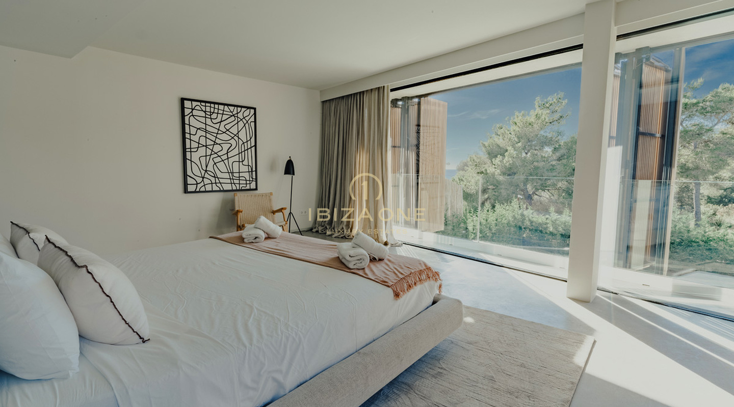 Nuova villa di lusso con fantastica vista sul mare in vendita nell'ambita urbanizzazione più sicura Vista Alegre in vendita, Ibiza