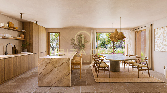 Perceel met zeezicht en vergunning voor een luxe woning tussen Ibiza en Sant Josep, dichtbij Salinas, te koop, Ibiza - Perceel met zeezicht en vergunning voor een luxe woning tussen Ibiza en Sant Josep, dichtbij Salinas, te huur, Ibiza