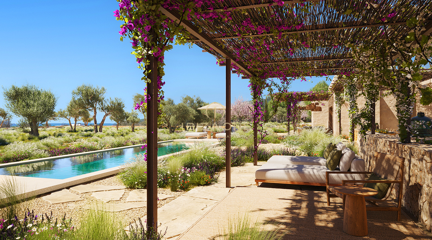 Perceel met zeezicht en vergunning voor een luxe woning tussen Ibiza en Sant Josep, dichtbij Salinas, te koop, Ibiza - Perceel met zeezicht en vergunning voor een luxe woning tussen Ibiza en Sant Josep, dichtbij Salinas, te huur, Ibiza