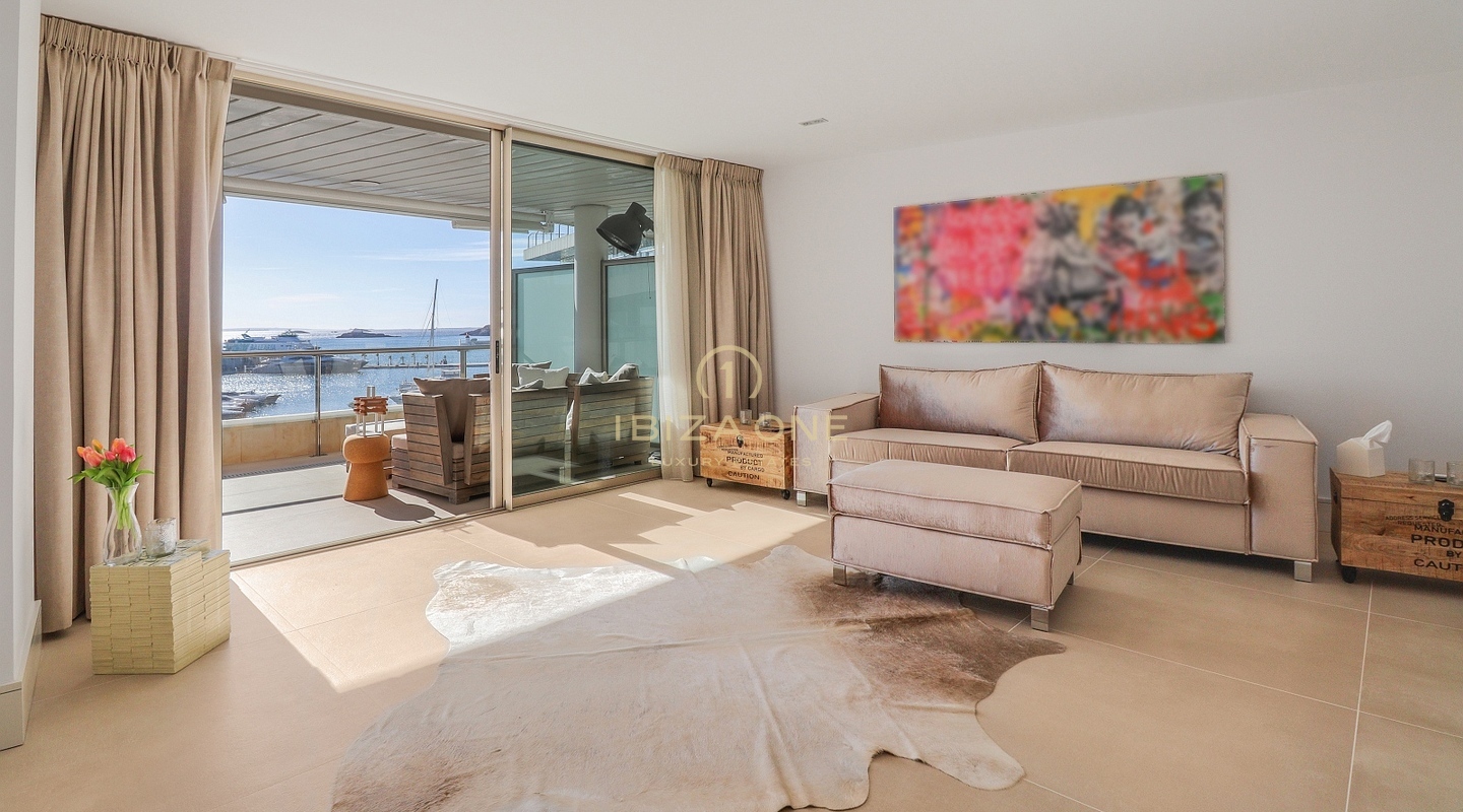 Modern luxury apartment on Paseo Maritimo in Edificio Miramar with Dalt Vila and sea views for sale, Ibiza - Modern luxury apartment on Paseo Maritimo in Edificio Miramar with Dalt Vila and sea views for rent, Ibiza