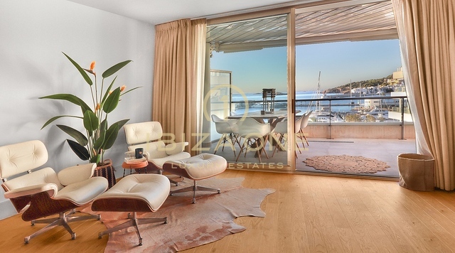 Modernes Luxusapartment am Paseo Maritimo im Edificio Miramar mit Dalt Vila und Meerblick zu verkaufen, Ibiza - Modernes Luxusapartment am Paseo Maritimo im Edificio Miramar mit Dalt Vila und Meerblick zu vermieten, Ibiza