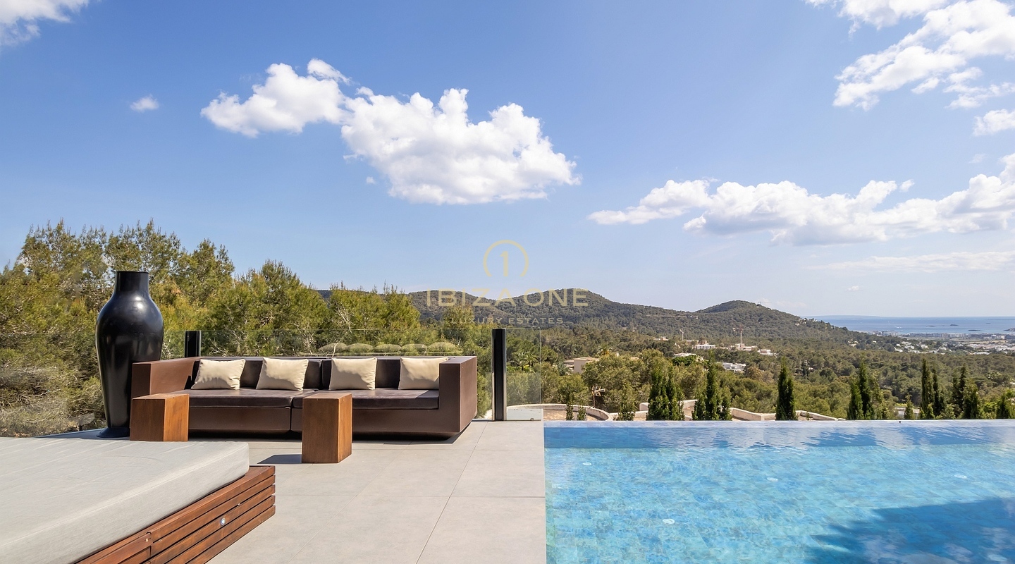 Designer-Luxusvilla mit Meerblick und Vermietungslizenz in Can Furnet zu verkaufen, Ibiza – Designer-Luxusvilla mit Meerblick und Vermietungslizenz in Can Furnet zu vermieten, Ibiza