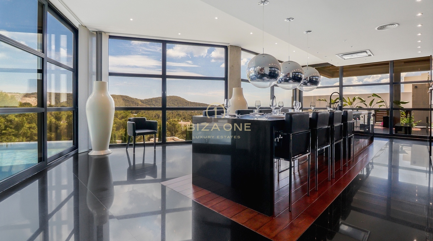 Designer-Luxusvilla mit Meerblick und Vermietungslizenz in Can Furnet zu verkaufen, Ibiza – Designer-Luxusvilla mit Meerblick und Vermietungslizenz in Can Furnet zu vermieten, Ibiza