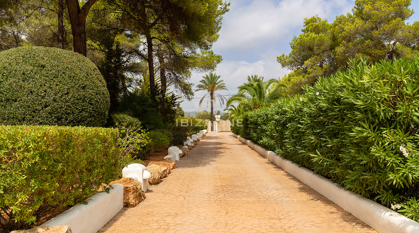 First line sea luxury villa with Blakstad renovation project and gigantic pool for sale , Ibiza - steps to the beach and the sea