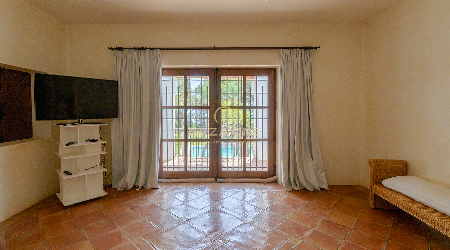 First line sea luxury villa with Blakstad renovation project and gigantic pool for sale , Ibiza - steps to the beach and the sea