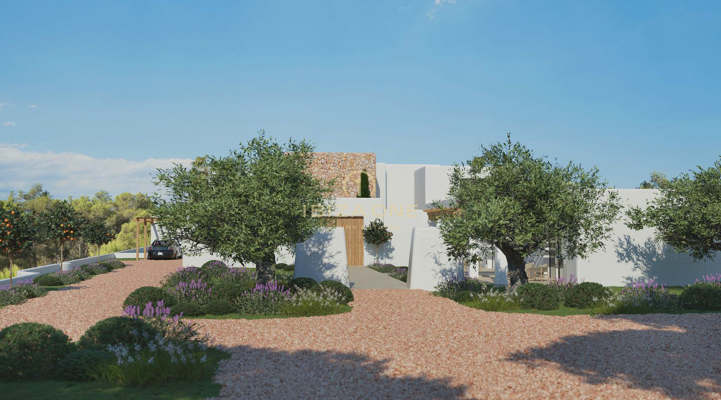 Luxe villa op de eerste lijn van de zee met renovatieproject Blakstad en gigantisch zwembad te koop, Ibiza - op een steenworp afstand van het strand en de zee