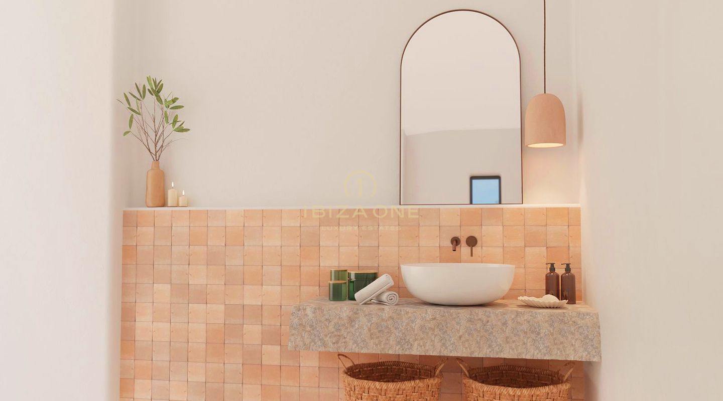 Villa de lujo en primera línea de mar con proyecto de renovación Blakstad y piscina gigante en venta, Ibiza - a pasos de la playa y el mar