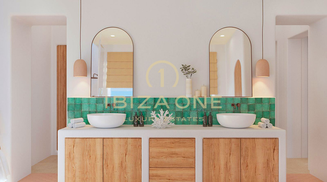 Luxe villa op de eerste lijn van de zee met renovatieproject Blakstad en gigantisch zwembad te koop, Ibiza - op een steenworp afstand van het strand en de zee