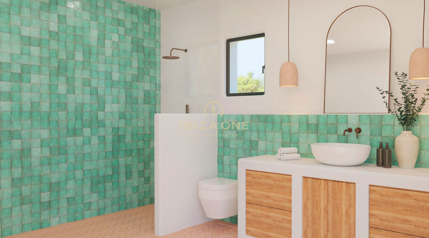 Villa de lujo en primera línea de mar con proyecto de renovación Blakstad y piscina gigante en venta, Ibiza - a pasos de la playa y el mar