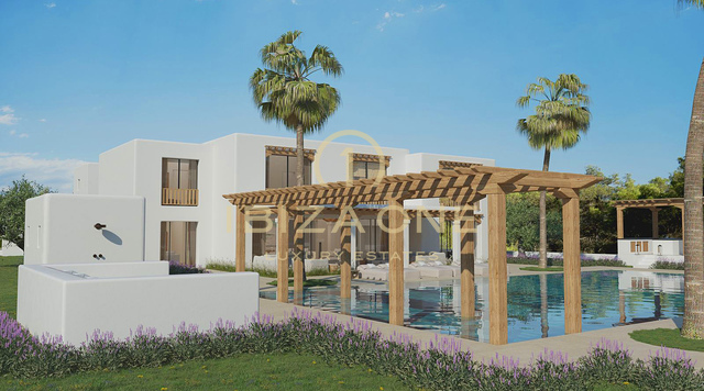 Luxe villa op de eerste lijn van de zee met renovatieproject Blakstad en gigantisch zwembad te koop, Ibiza - op een steenworp afstand van het strand en de zee
