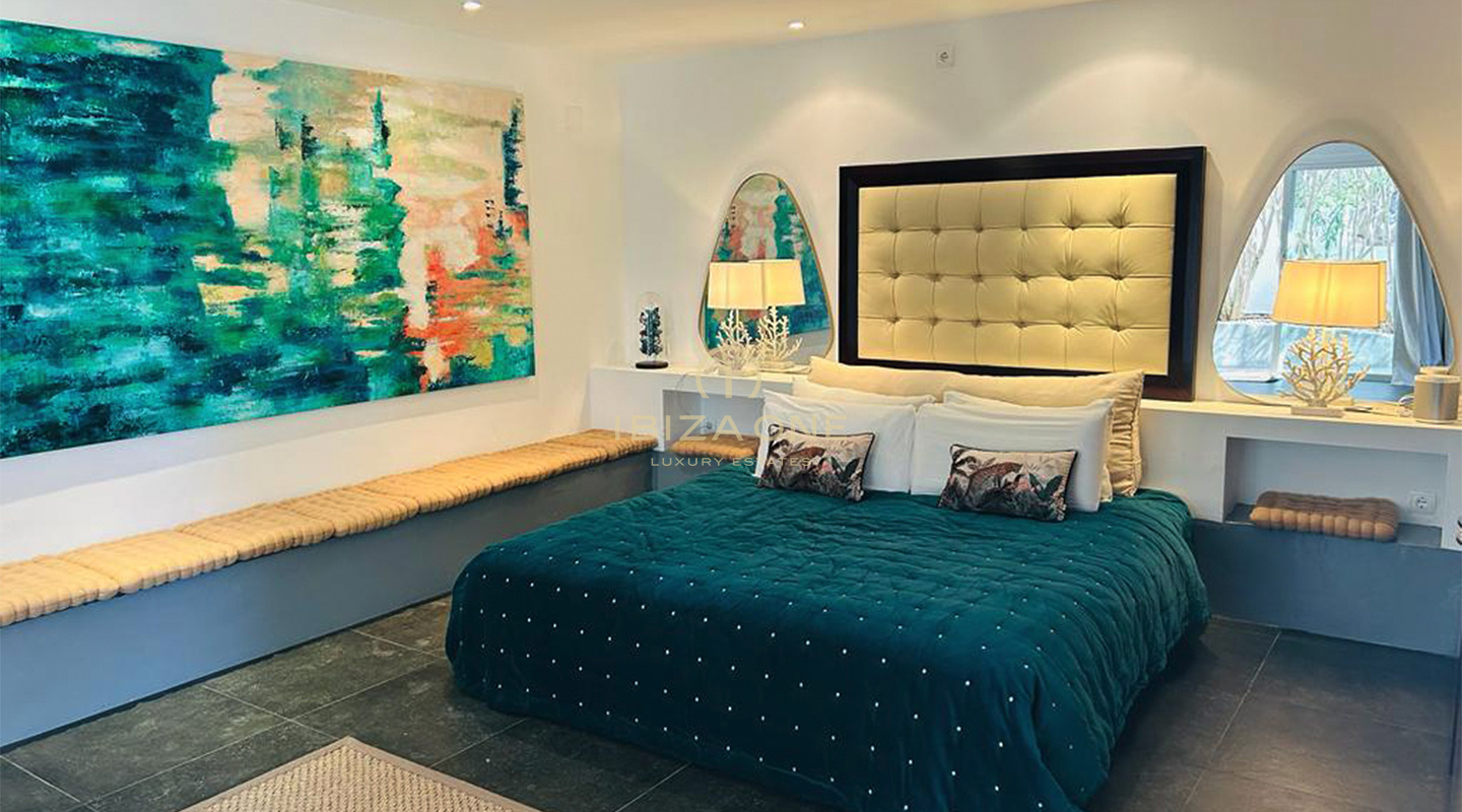 Ultramoderne luxe villa met exclusief zeezicht op toplocatie Vista Alegre te huur, Ibiza
