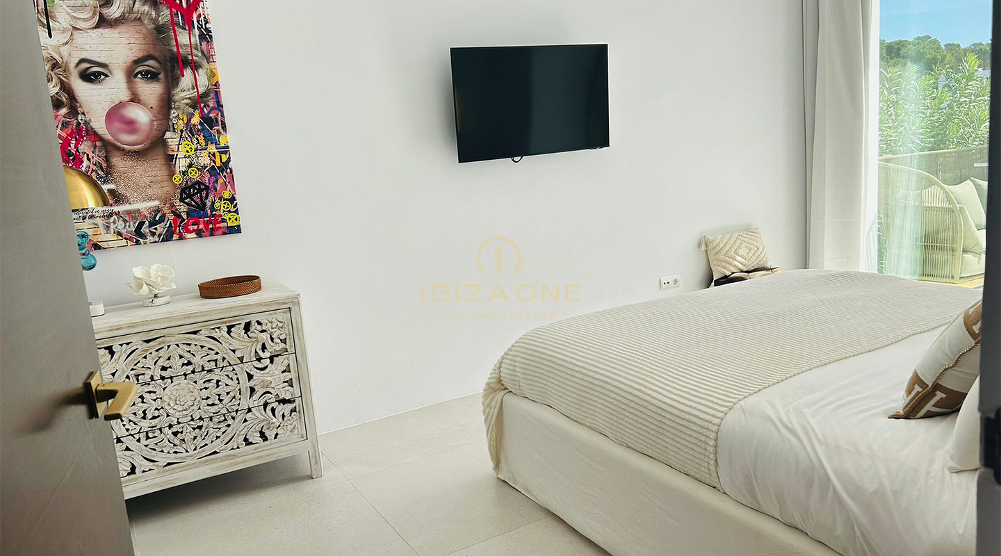 Ultramoderne luxe villa met exclusief zeezicht op toplocatie Vista Alegre te huur, Ibiza