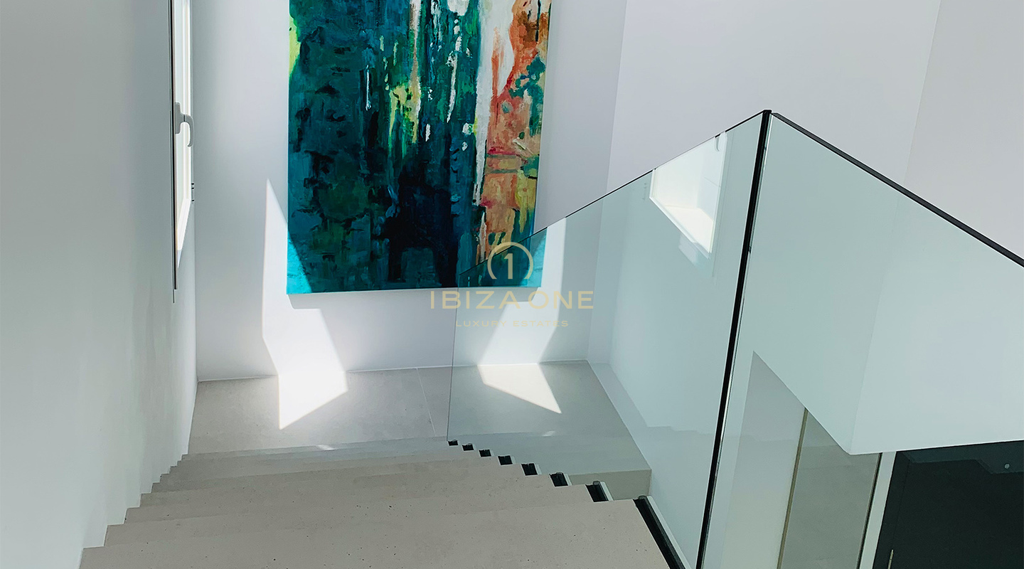 Villa di lusso ultra moderna con vista esclusiva sul mare nella posizione privilegiata di Vista Alegre in affitto, Ibiza