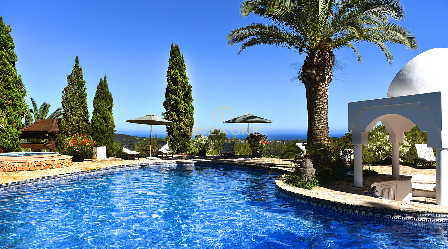 6 bedroom luxury retreat with sea and country views for rent, Ibiza
