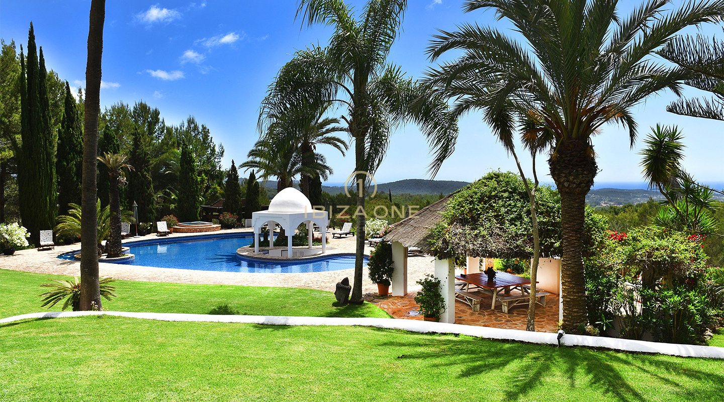 6 bedroom luxury retreat with sea and country views for rent, Ibiza