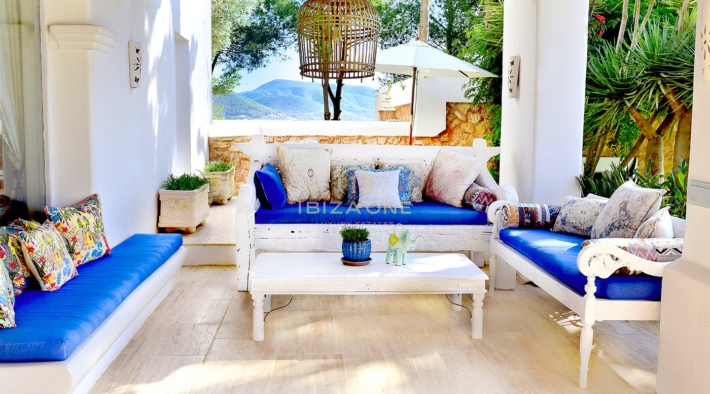 6 bedroom luxury retreat with sea and country views for rent, Ibiza