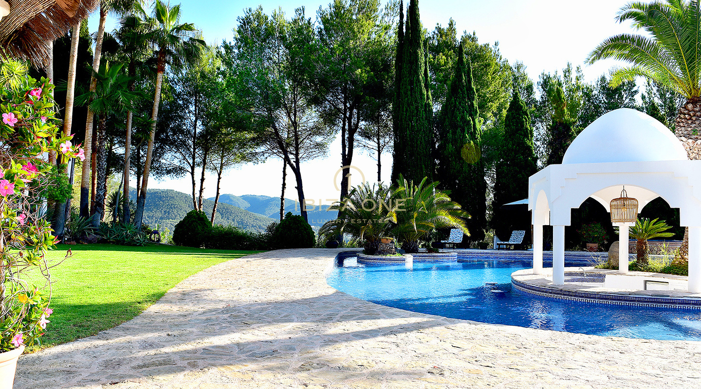 6 bedroom luxury retreat with sea and country views for rent, Ibiza
