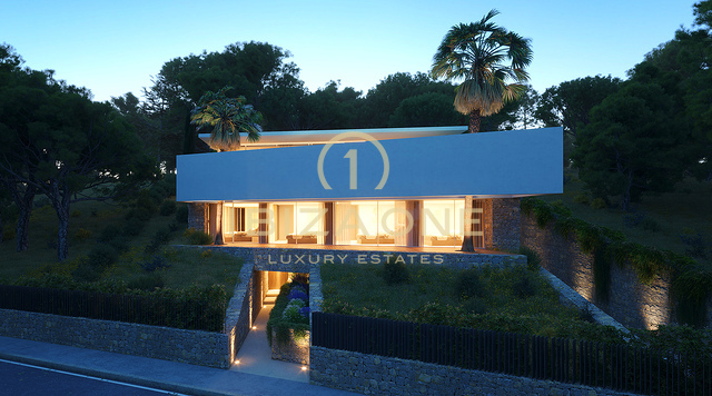 Superbe maison unifamiliale de luxe neuve nichée dans l'enclave résidentielle privée de Can Furnet à vendre, Ibiza - Superbe maison unifamiliale de luxe neuve nichée dans l'enclave résidentielle privée de Can Furnet à louer, Ibiza