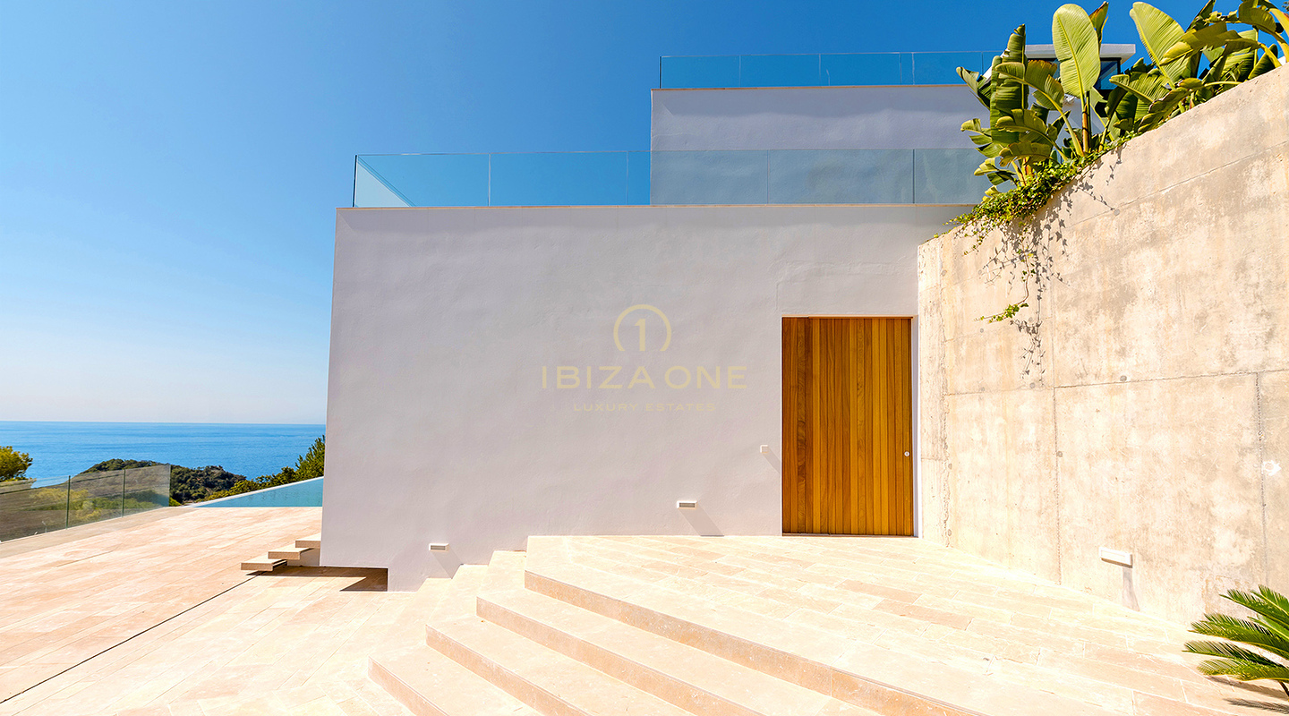 Newly Constructed, Unrivaled Luxury Villa with Spectacular Views and a Stylish Guest House for Sale, Ibiza - A few Minutes by Car to the Sandy Beach Cala Olivera with its Charming Chiringuito