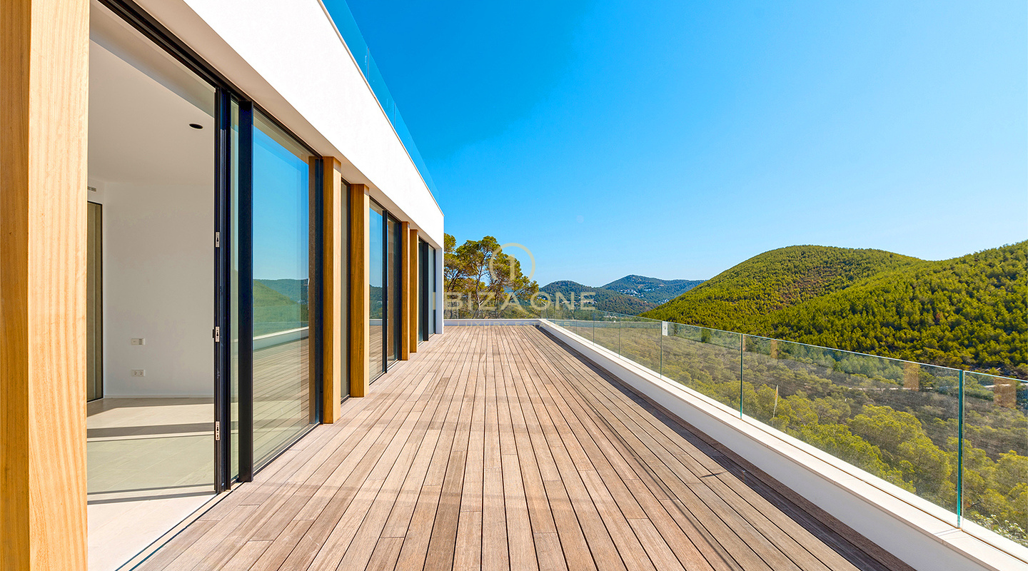Newly Constructed, Unrivaled Luxury Villa with Spectacular Views and a Stylish Guest House for Sale, Ibiza - A few Minutes by Car to the Sandy Beach Cala Olivera with its Charming Chiringuito