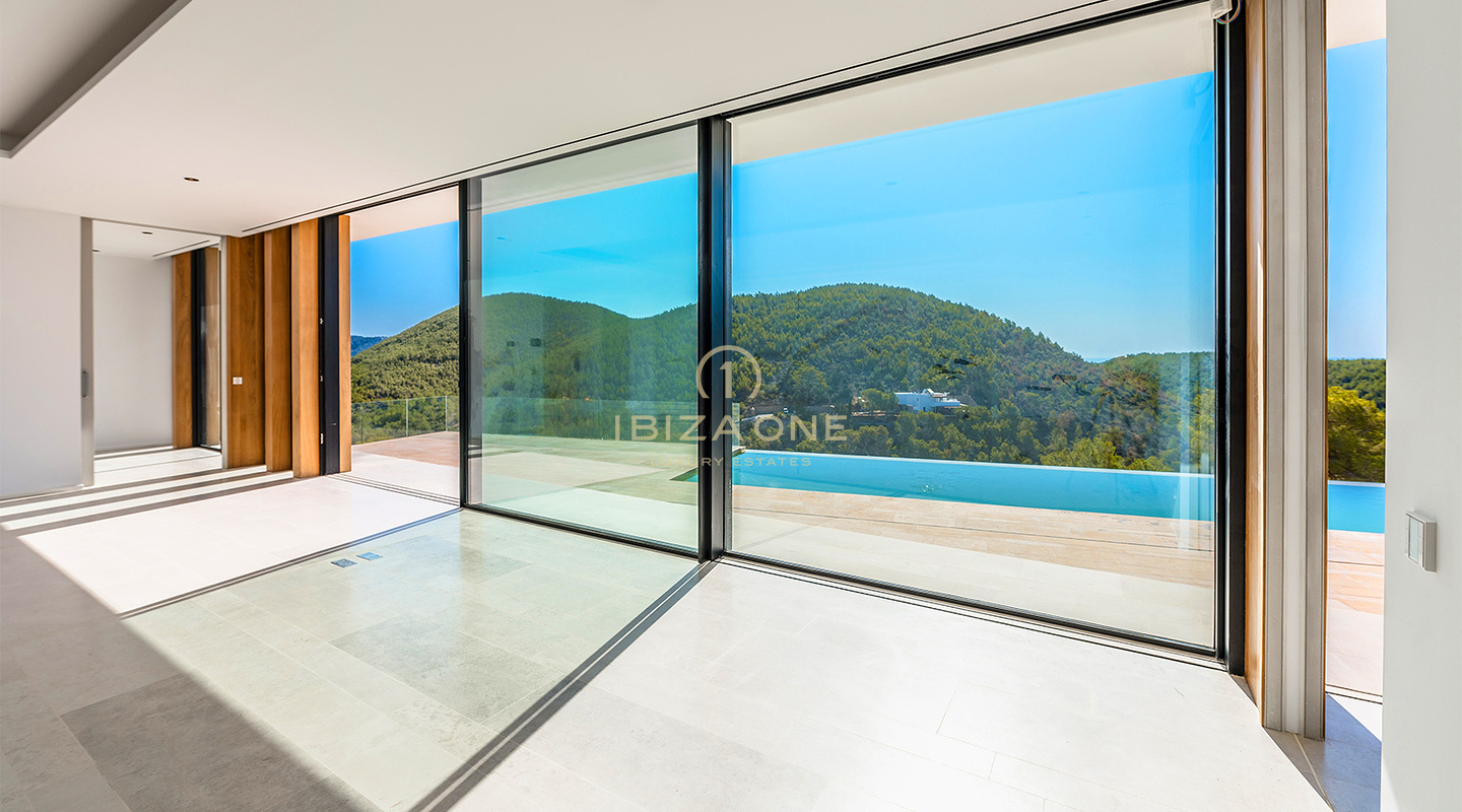 Newly Constructed, Unrivaled Luxury Villa with Spectacular Views and a Stylish Guest House for Sale, Ibiza - A few Minutes by Car to the Sandy Beach Cala Olivera with its Charming Chiringuito