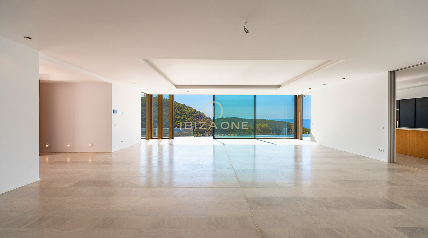 Newly Constructed, Unrivaled Luxury Villa with Spectacular Views and a Stylish Guest House for Sale, Ibiza - A few Minutes by Car to the Sandy Beach Cala Olivera with its Charming Chiringuito
